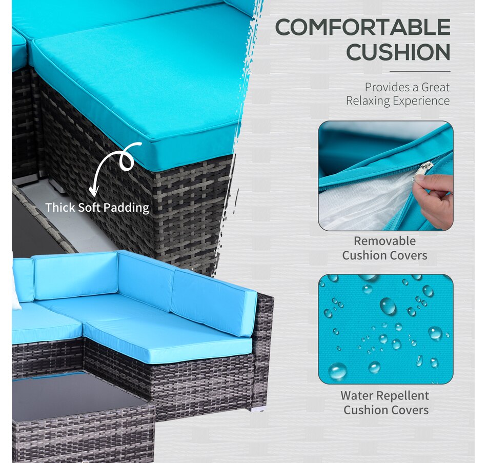 Image 964518_ALTMORE28.jpg, Product 964-518 / Price $729.99 - $839.99, Outsunny 7 Piece Patio Furniture Set from Outsunny on TSC.ca's Home & Garden department