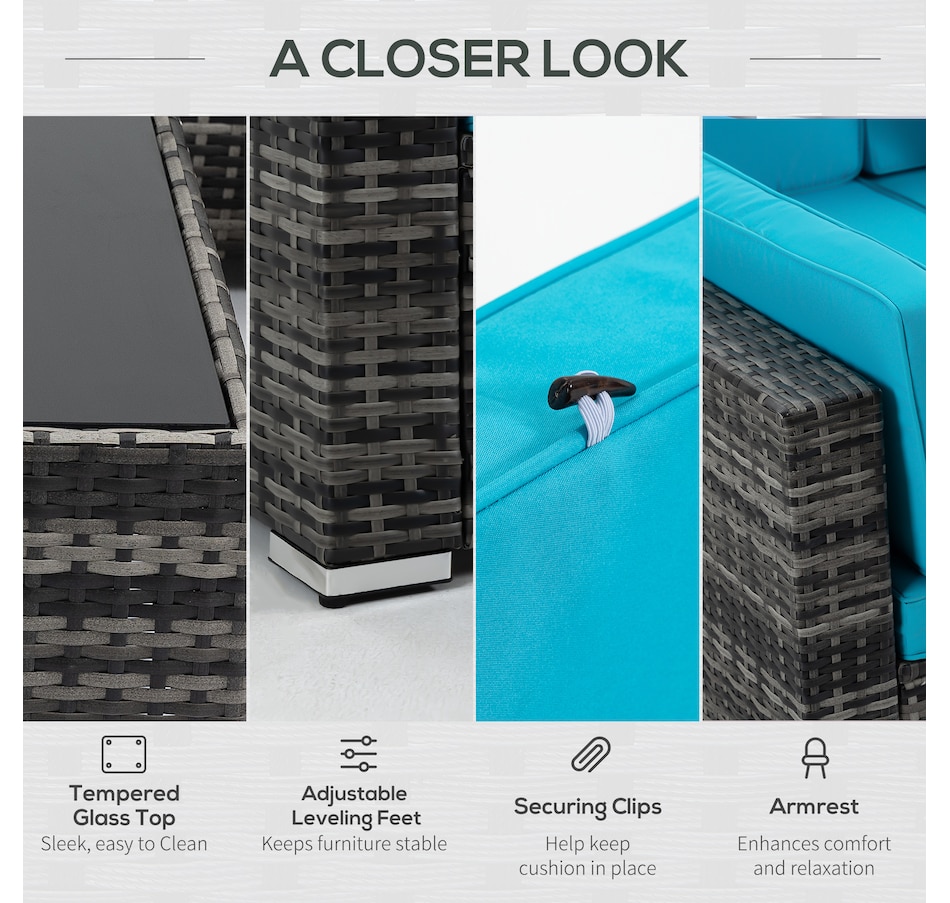 Image 964518_ALTMORE30.jpg, Product 964-518 / Price $729.99 - $839.99, Outsunny 7 Piece Patio Furniture Set from Outsunny on TSC.ca's Home & Garden department