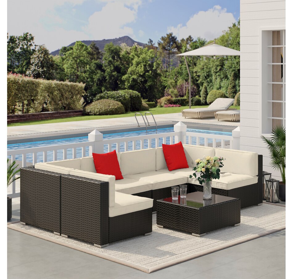 Image 964518_ALTMORE33.jpg, Product 964-518 / Price $729.99 - $839.99, Outsunny 7 Piece Patio Furniture Set from Outsunny on TSC.ca's Home & Garden department