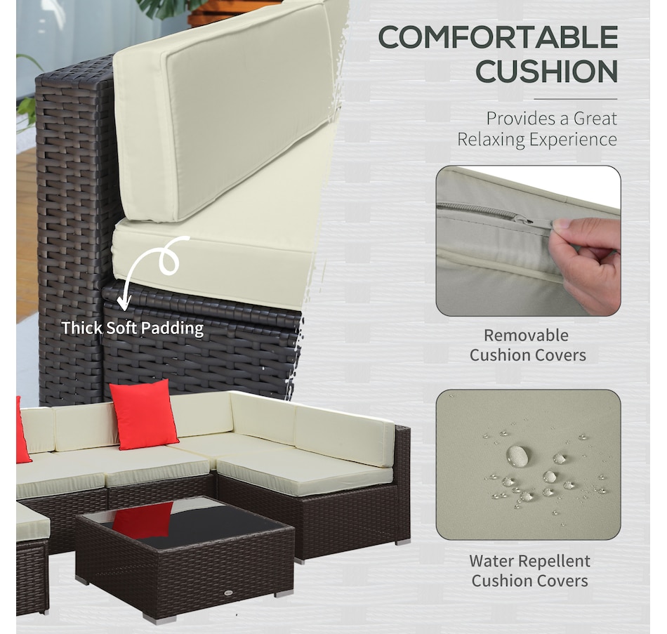 Image 964518_ALTMORE36.jpg, Product 964-518 / Price $729.99 - $839.99, Outsunny 7 Piece Patio Furniture Set from Outsunny on TSC.ca's Home & Garden department
