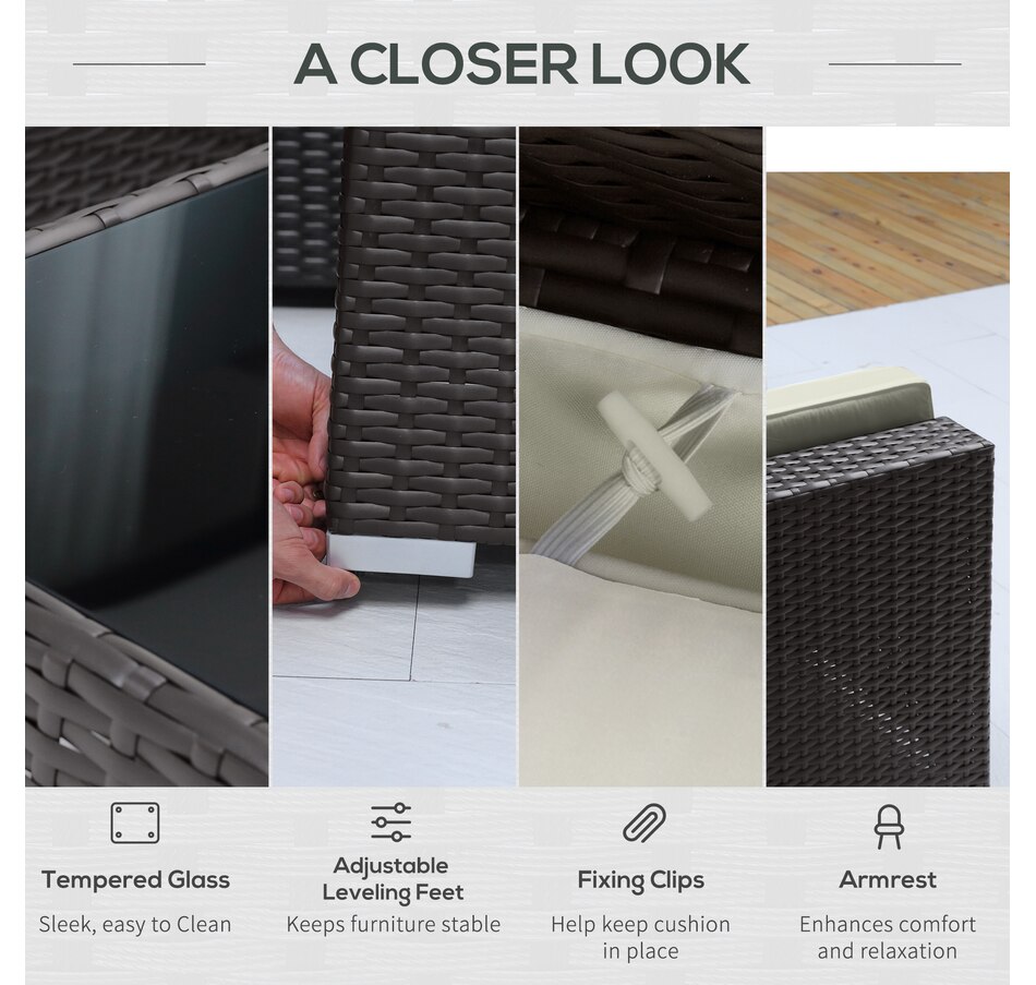 Image 964518_ALTMORE38.jpg, Product 964-518 / Price $729.99 - $839.99, Outsunny 7 Piece Patio Furniture Set from Outsunny on TSC.ca's Home & Garden department