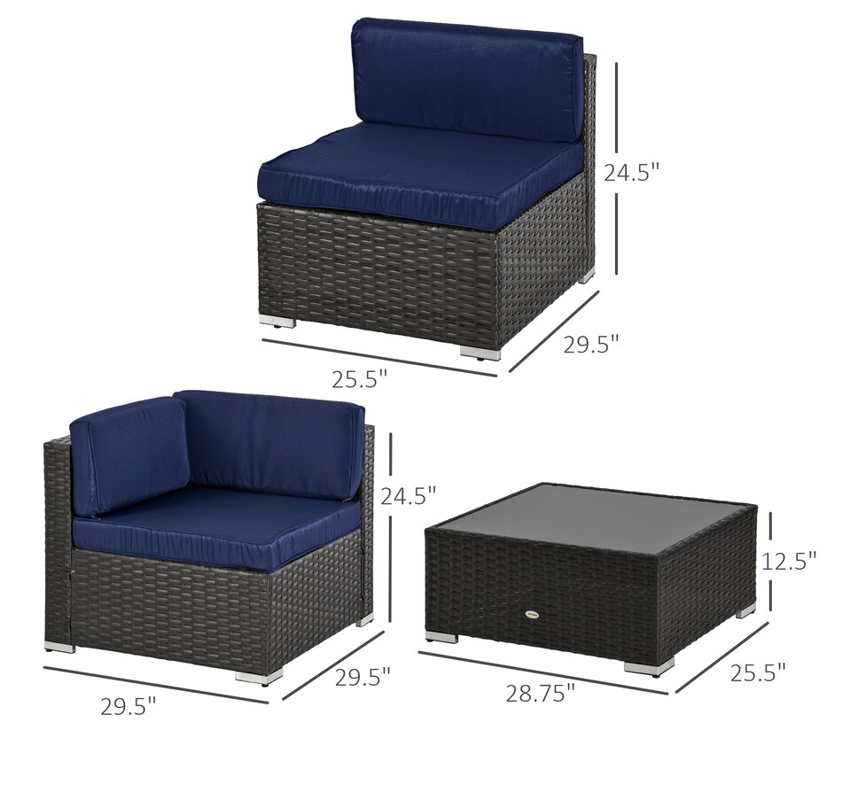Image 964518_ALTMORE42.jpg, Product 964-518 / Price $729.99 - $839.99, Outsunny 7 Piece Patio Furniture Set from Outsunny on TSC.ca's Home & Garden department