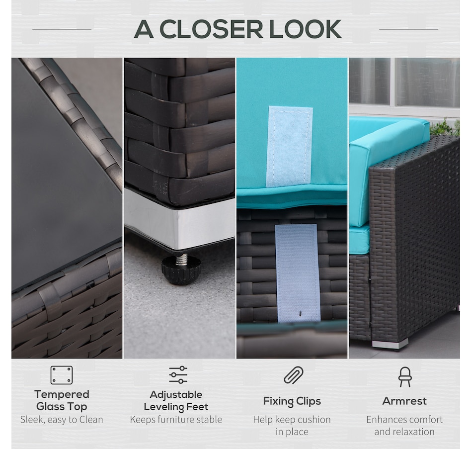 Image 964518_ALTMORE6.jpg, Product 964-518 / Price $729.99 - $839.99, Outsunny 7 Piece Patio Furniture Set from Outsunny on TSC.ca's Home & Garden department