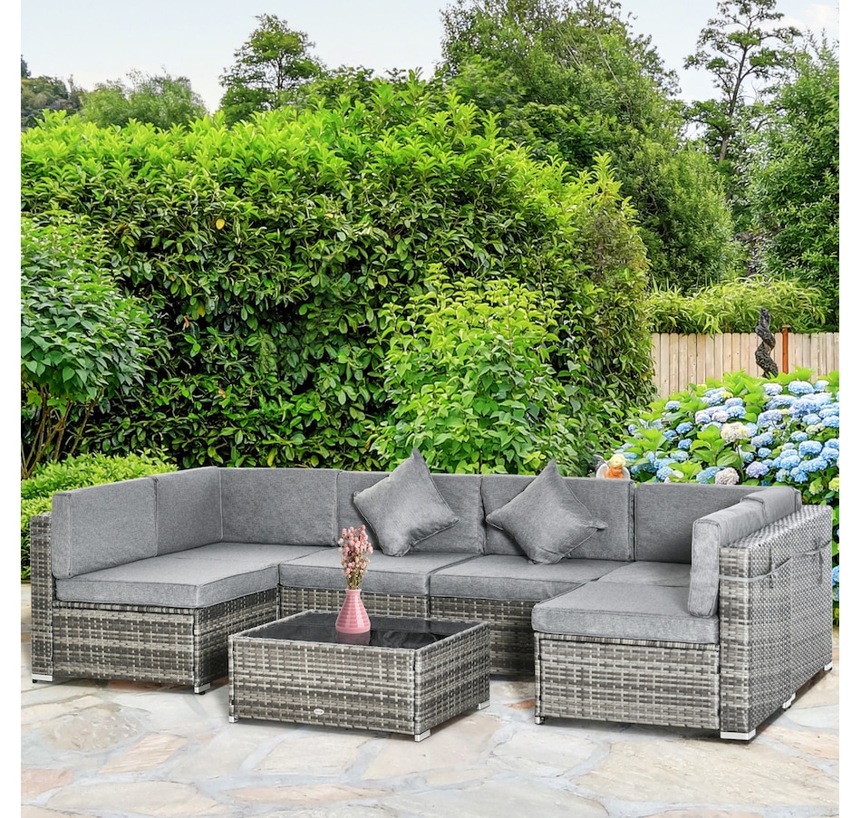 Image 964518_ALTMORE9.jpg, Product 964-518 / Price $729.99 - $839.99, Outsunny 7 Piece Patio Furniture Set from Outsunny on TSC.ca's Home & Garden department