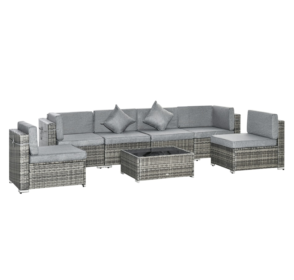 Image 964518_ST02.jpg, Product 964-518 / Price $729.99 - $839.99, Outsunny 7 Piece Patio Furniture Set from Outsunny on TSC.ca's Home & Garden department