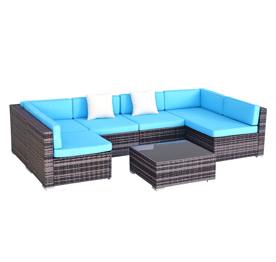 Image 964518_ST04.png, Product 964-518 / Price $729.99 - $839.99, Outsunny 7 Piece Patio Furniture Set from Outsunny on TSC.ca's Home & Garden department