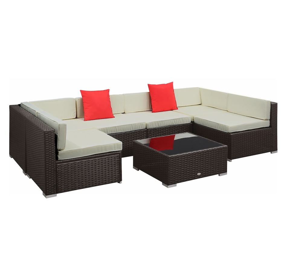 Image 964518_ST05.jpg, Product 964-518 / Price $729.99 - $839.99, Outsunny 7 Piece Patio Furniture Set from Outsunny on TSC.ca's Home & Garden department