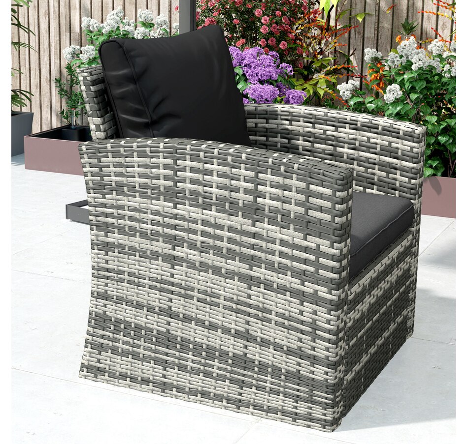 Image 964519_ALTMORE15.jpg, Product 964-519 / Price $1,194.99, Outsunny 6PCS Patio Furniture Set Rattan Wicker Patio Sofa Set, Orange from Outsunny on TSC.ca's Home & Garden department