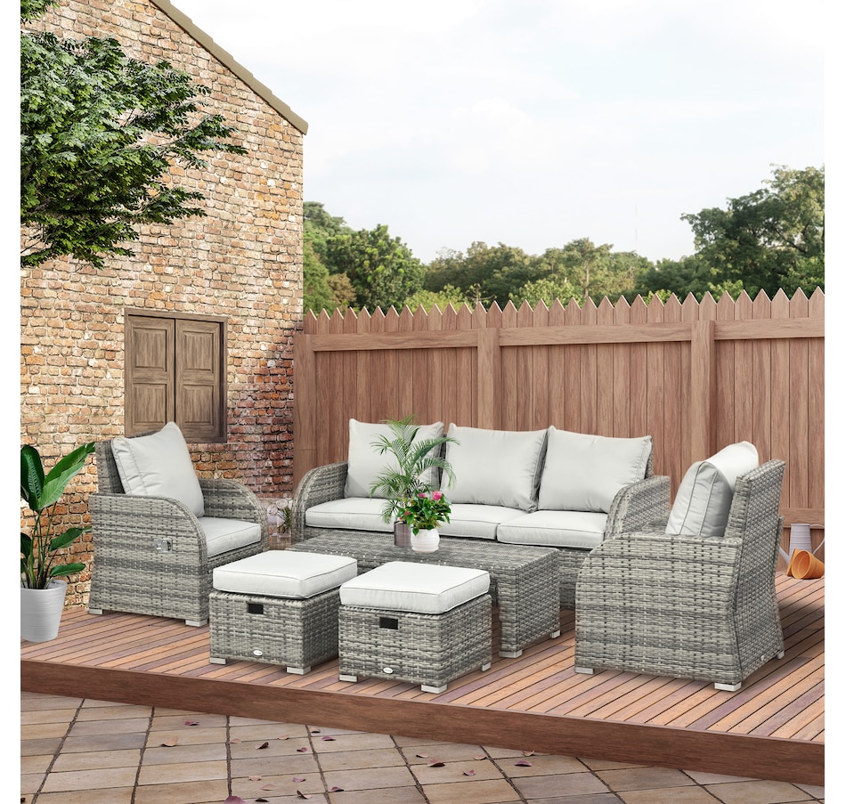 Image 964522_ALTMORE17.jpg, Product 964-522 / Price $1,049.99 - $1,149.99, Outsunny Patio Furniture with Cushions from Outsunny on TSC.ca's Home & Garden department
