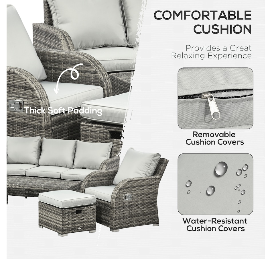 Image 964522_ALTMORE21.jpg, Product 964-522 / Price $1,049.99 - $1,149.99, Outsunny Patio Furniture with Cushions from Outsunny on TSC.ca's Home & Garden department