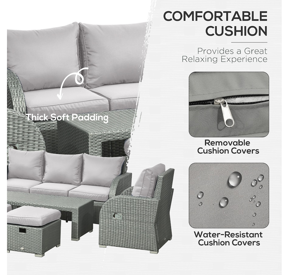 Image 964522_ALTMORE5.jpg, Product 964-522 / Price $1,049.99 - $1,149.99, Outsunny Patio Furniture with Cushions from Outsunny on TSC.ca's Home & Garden department