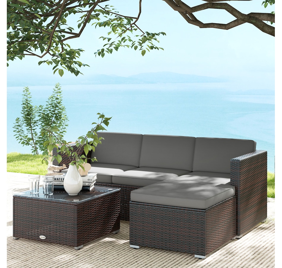 Image 964525_ALTMORE1.jpg, Product 964-525 / Price $299.99 - $424.99, Outsunny 3 Pieces Patio Furniture Set with Cushions from Outsunny on TSC.ca's Home & Garden department