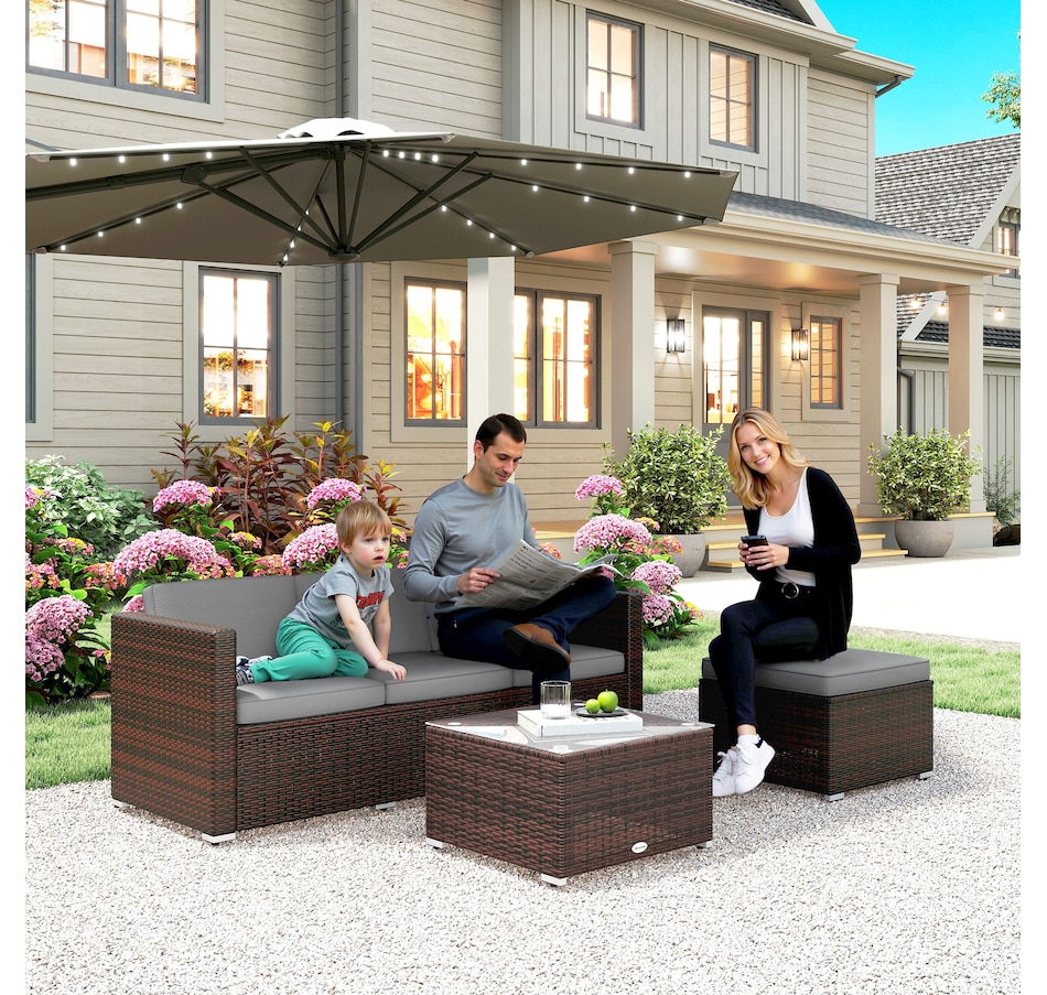 Image 964525_ALTMORE8.jpg, Product 964-525 / Price $299.99 - $424.99, Outsunny 3 Pieces Patio Furniture Set with Cushions from Outsunny on TSC.ca's Home & Garden department