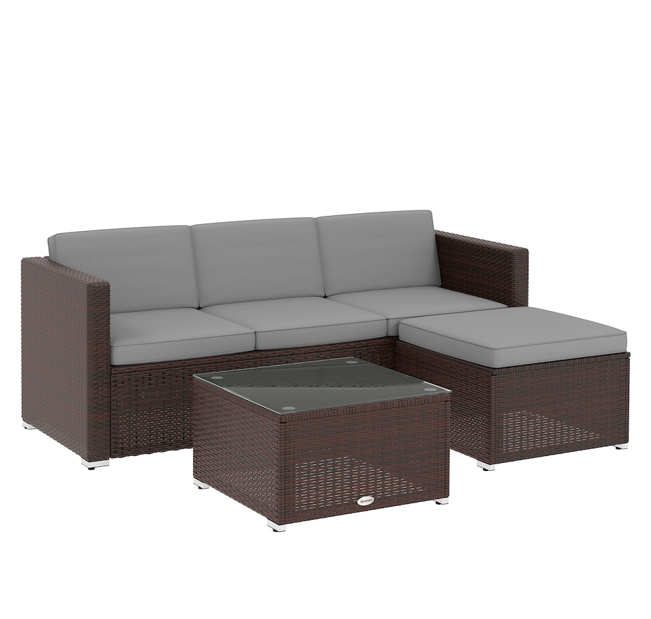 Image 964525_ST01.jpg, Product 964-525 / Price $299.99 - $424.99, Outsunny 3 Pieces Patio Furniture Set with Cushions from Outsunny on TSC.ca's Home & Garden department