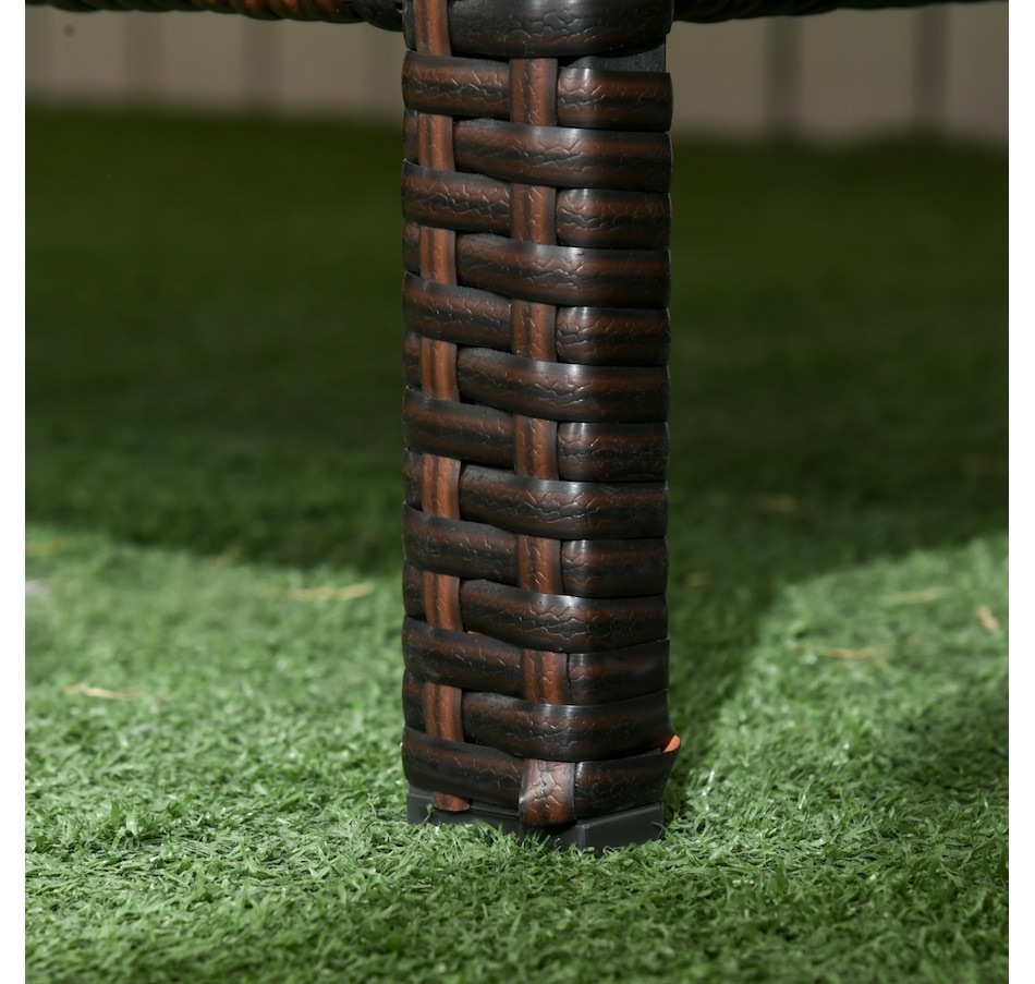 Image 964529_ALTMORE6.jpg, Product 964-529 / Price $264.99, Outsunny 3-Seater Wicker Outdoor Sofa, Cushioned Rattan Patio Couch, Brown from Outsunny on TSC.ca's Home & Garden department