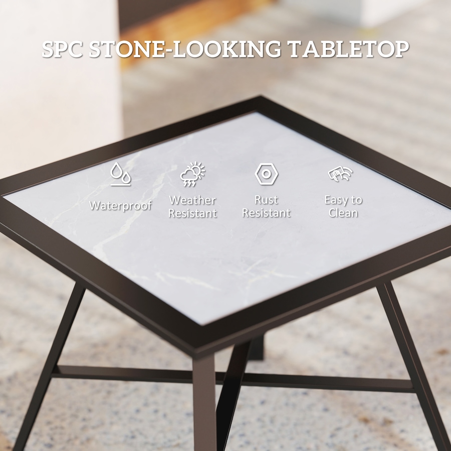 Image 964530_ALTMORE3.jpg, Product 964-530 / Price $59.99, Outsunny Patio Side Table, Small Outdoor Side Table w/ SPC Tabletop, Grey from Outsunny on TSC.ca's Home & Garden department
