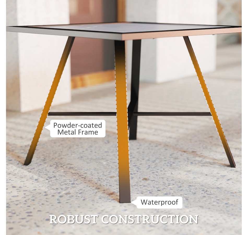 Image 964530_ALTMORE4.jpg, Product 964-530 / Price $54.99, Outsunny Patio Side Table, Small Outdoor Side Table w/ SPC Tabletop, Grey from Outsunny on TSC.ca's Home & Garden department