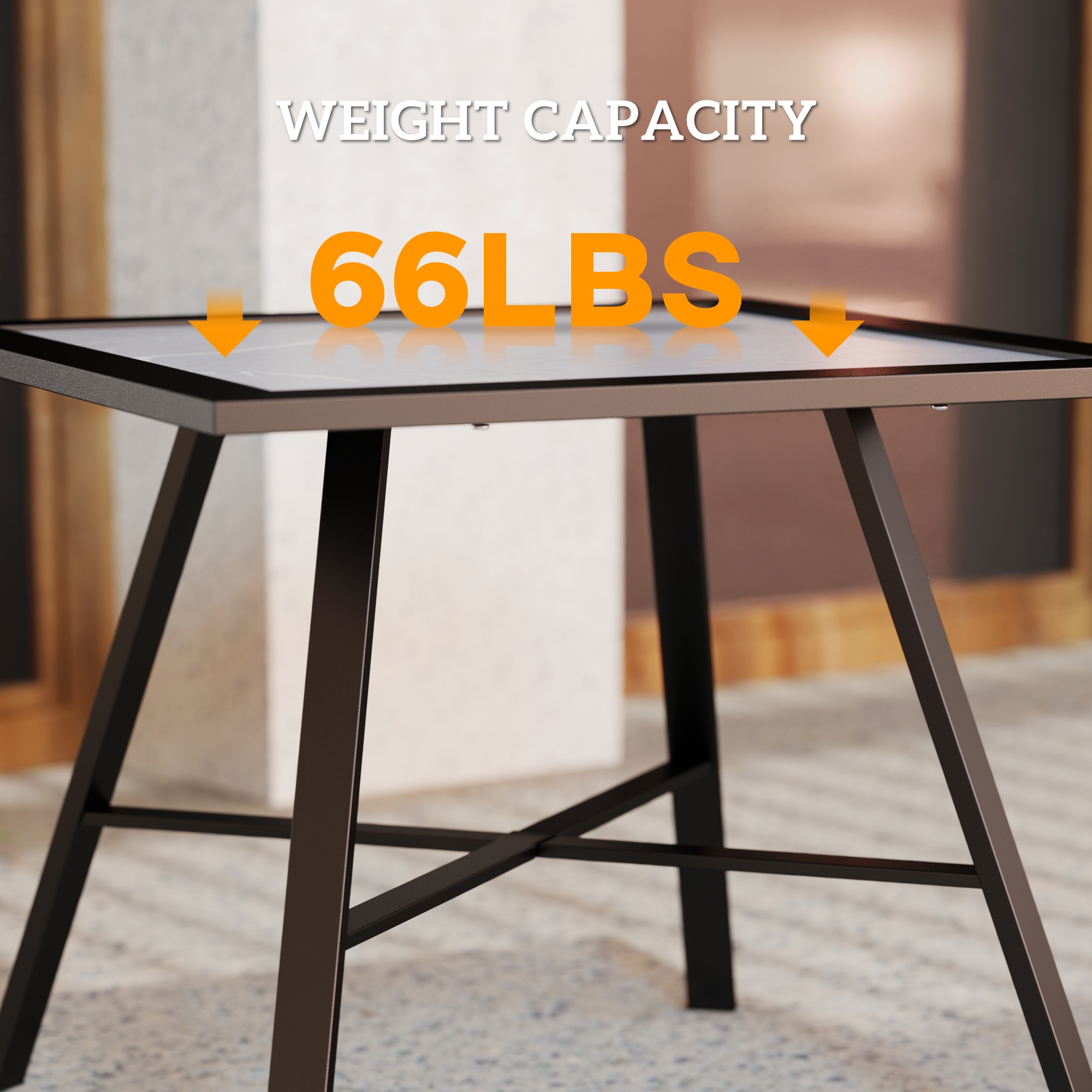 Outsunny Patio Side Table, Small Outdoor Side Table w/ SPC