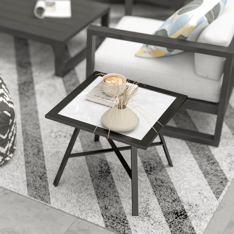 Image 964530_ALTMORE6.jpg, Product 964-530 / Price $59.99, Outsunny Patio Side Table, Small Outdoor Side Table w/ SPC Tabletop, Grey from Outsunny on TSC.ca's Home & Garden department