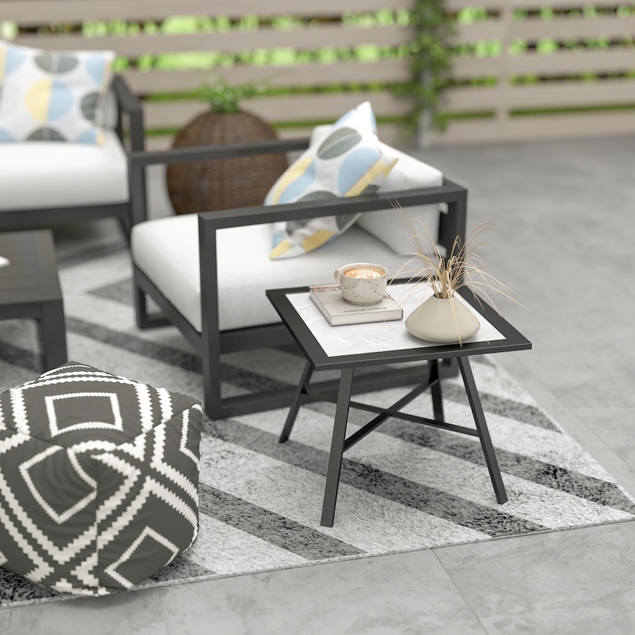 Image 964530_ALTMORE8.jpg, Product 964-530 / Price $59.99, Outsunny Patio Side Table, Small Outdoor Side Table w/ SPC Tabletop, Grey from Outsunny on TSC.ca's Home & Garden department