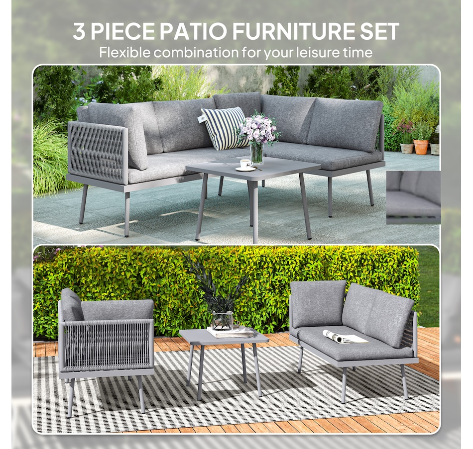 Image 964544_ALTMORE3.jpg, Product 964-544 / Price $529.99, Outsunny 3 Pieces Wicker Patio Furniture Set from Outsunny on TSC.ca's Home & Garden department