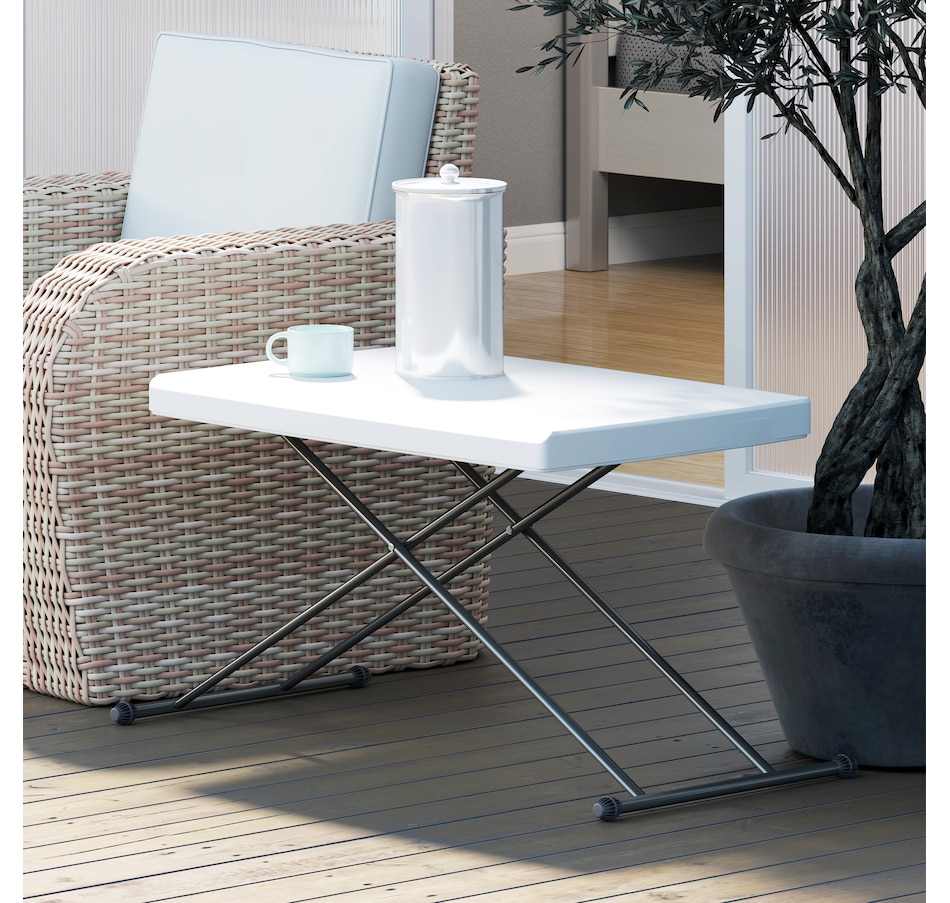 Image 964555_ALTMORE1.jpg, Product 964-555 / Price $69.99, Outsunny Folding Outdoor Table, 3-Level Camping Table, HDPE Picnic Table from Outsunny on TSC.ca's Home & Garden department