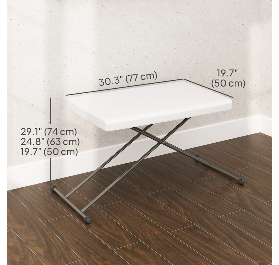 Image 964555_ALTMORE2.jpg, Product 964-555 / Price $69.99, Outsunny Folding Outdoor Table, 3-Level Camping Table, HDPE Picnic Table from Outsunny on TSC.ca's Home & Garden department