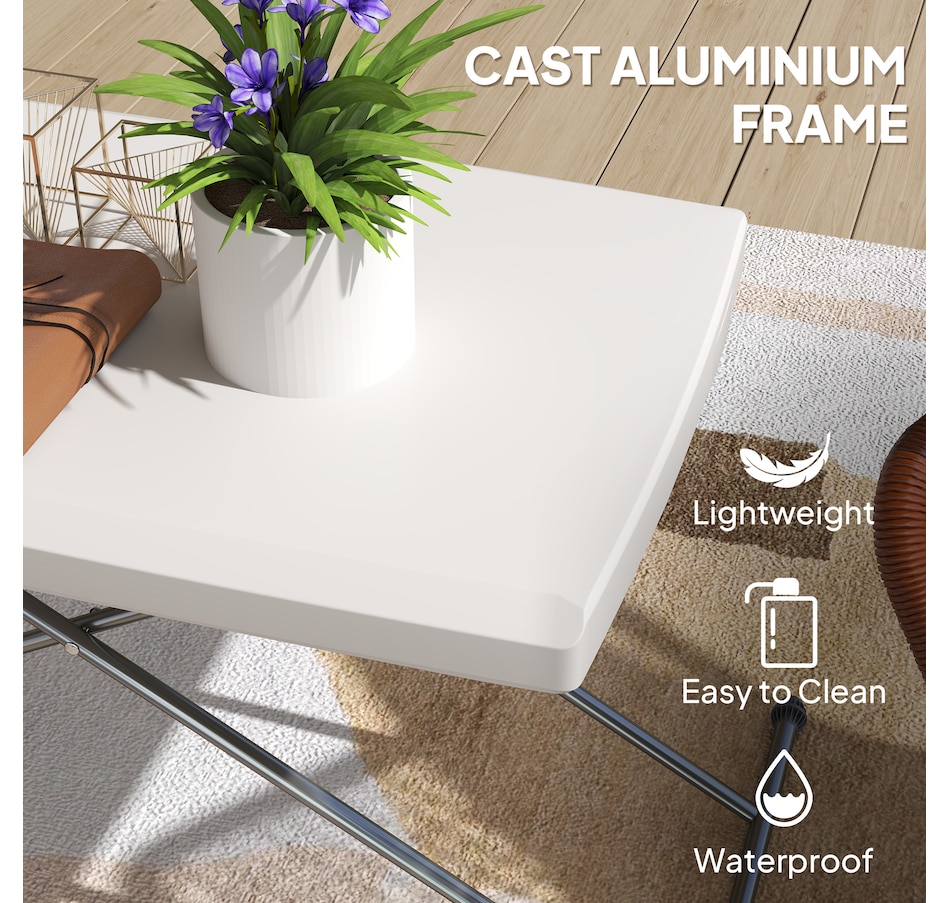 Image 964555_ALTMORE5.jpg, Product 964-555 / Price $69.99, Outsunny Folding Outdoor Table, 3-Level Camping Table, HDPE Picnic Table from Outsunny on TSC.ca's Home & Garden department