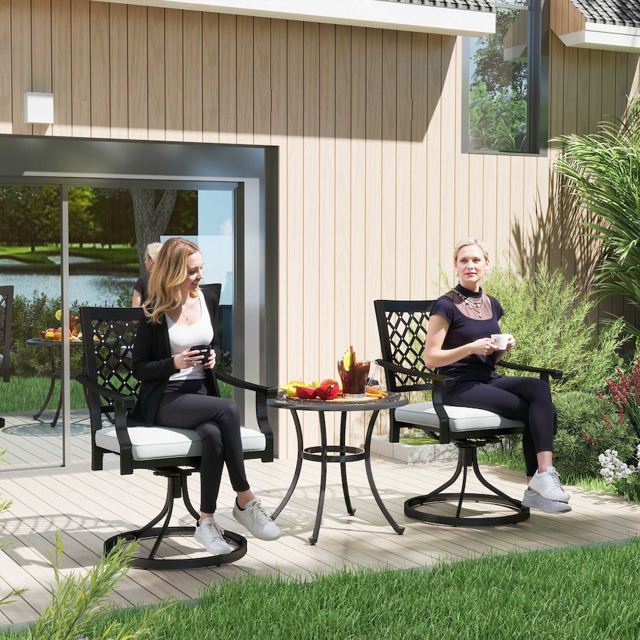 Image 964561_ALTMORE1.jpg, Product 964-561 / Price $294.99, Outsunny Patio Chairs Set of 2, Outdoor Swivel Chair with Armrests from Outsunny on TSC.ca's Home & Garden department
