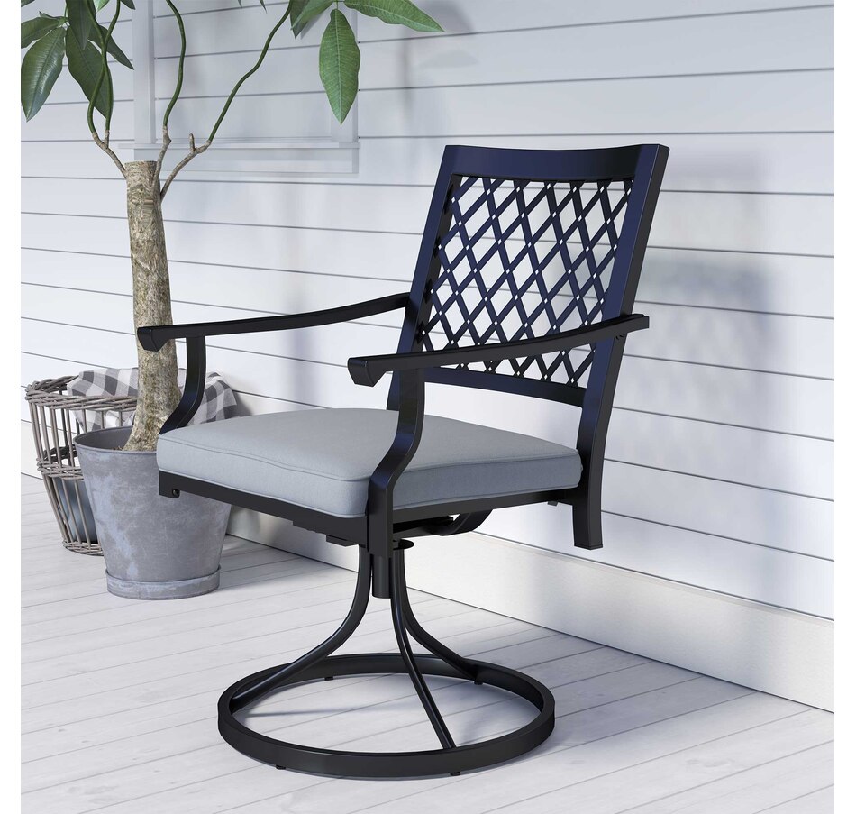 Image 964561_ALTMORE8.jpg, Product 964-561 / Price $239.99, Outsunny Patio Chairs Set of 2, Outdoor Swivel Chair with Armrests from Outsunny on TSC.ca's Home & Garden department