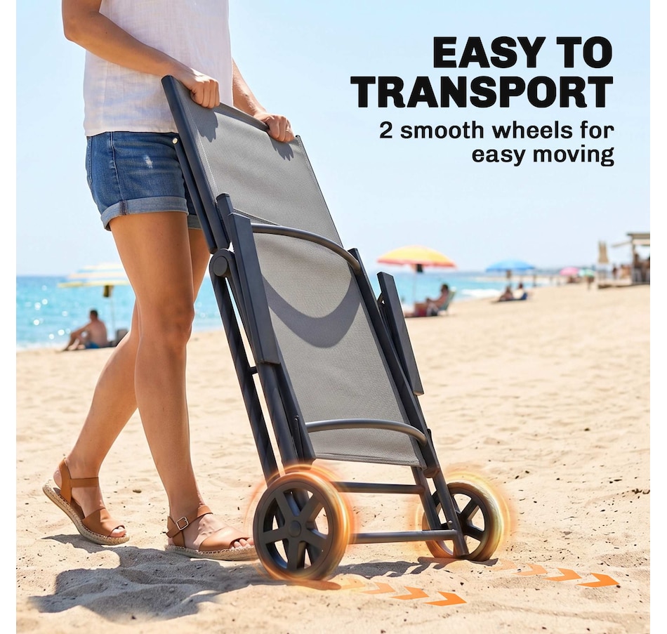 Image 964564_ALTMORE12.jpg, Product 964-564 / Price $119.99, Outsunny Folding Lounge Chair, 5-Level Adjustable Tanning Chair, Grey from Outsunny on TSC.ca's Home & Garden department