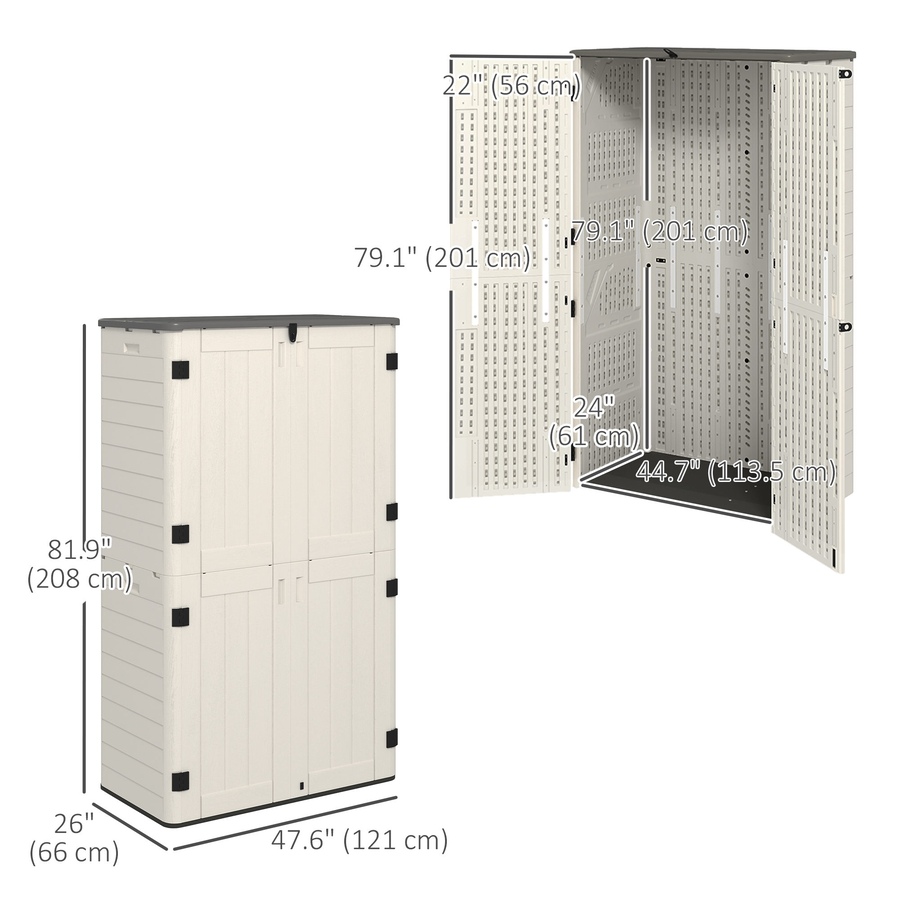 Image 964568_ALTMORE2.jpg, Product 964-568 / Price $519.99, Outsunny 368 Gallon Storage Cabinet with Openable Top and Lockable Doors from Outsunny on TSC.ca's Home & Garden department