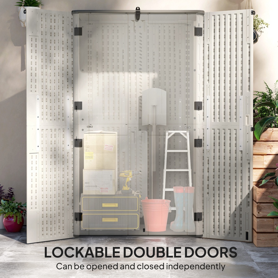 Image 964568_ALTMORE4.jpg, Product 964-568 / Price $519.99, Outsunny 368 Gallon Storage Cabinet with Openable Top and Lockable Doors from Outsunny on TSC.ca's Home & Garden department