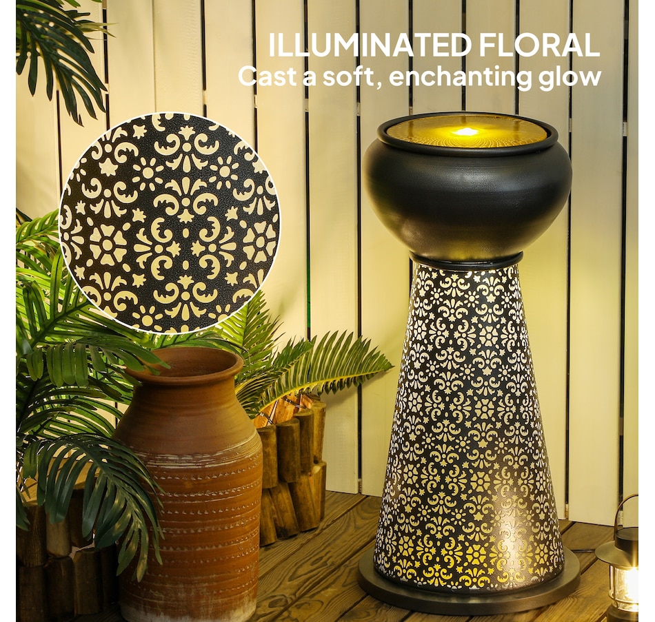 Image 964571_ALTMORE3.jpg, Product 964-571 / Price $154.99, Outsunny Outdoor Water Fountain Waterfall Fountain with LED, Multi-colour from Outsunny on TSC.ca's Home & Garden department