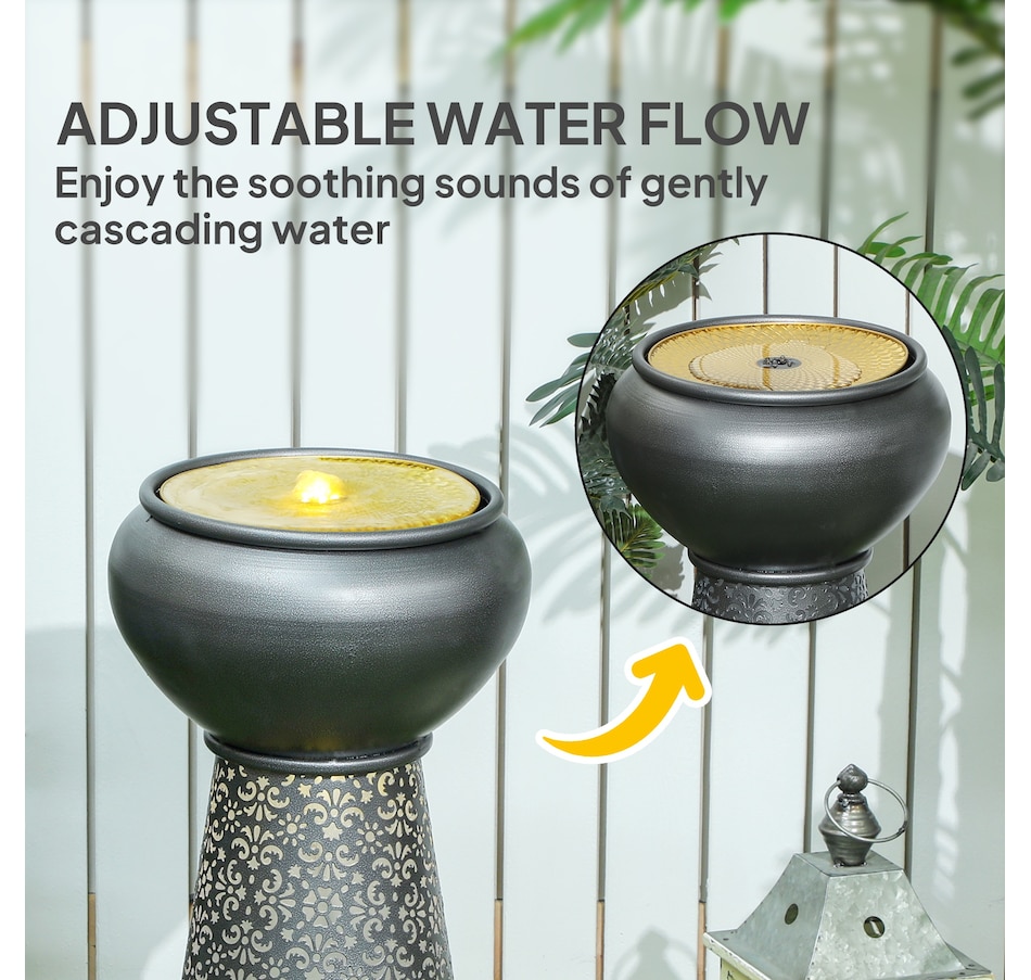 Image 964571_ALTMORE4.jpg, Product 964-571 / Price $154.99, Outsunny Outdoor Water Fountain Waterfall Fountain with LED, Multi-colour from Outsunny on TSC.ca's Home & Garden department
