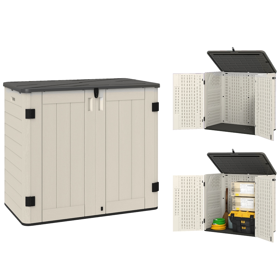 Image 964572.jpg, Product 964-572 / Price $339.99, Outsunny 185 Gallon Storage Cabinet with Openable Top and Lockable Doors from Outsunny on TSC.ca's Home & Garden department