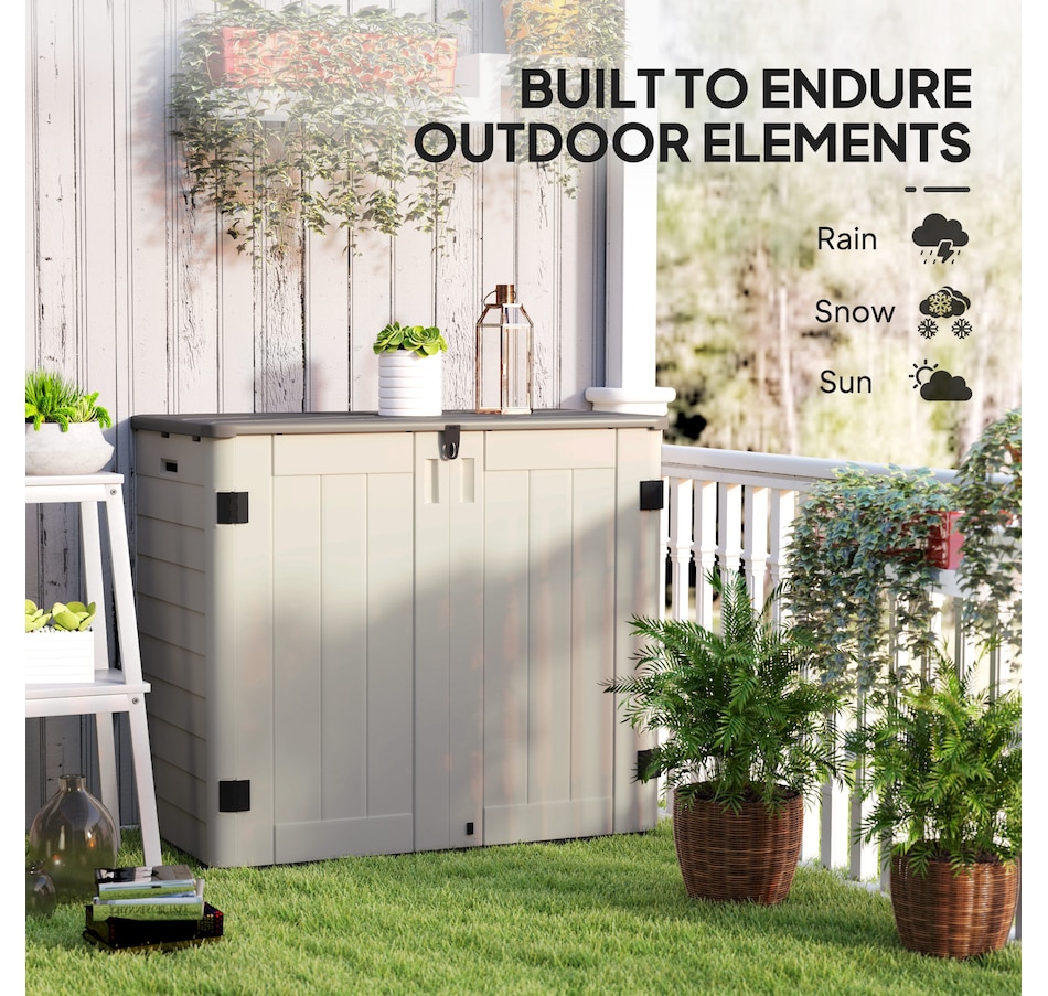 Image 964572_ALTMORE5.jpg, Product 964-572 / Price $339.99, Outsunny 185 Gallon Storage Cabinet with Openable Top and Lockable Doors from Outsunny on TSC.ca's Home & Garden department