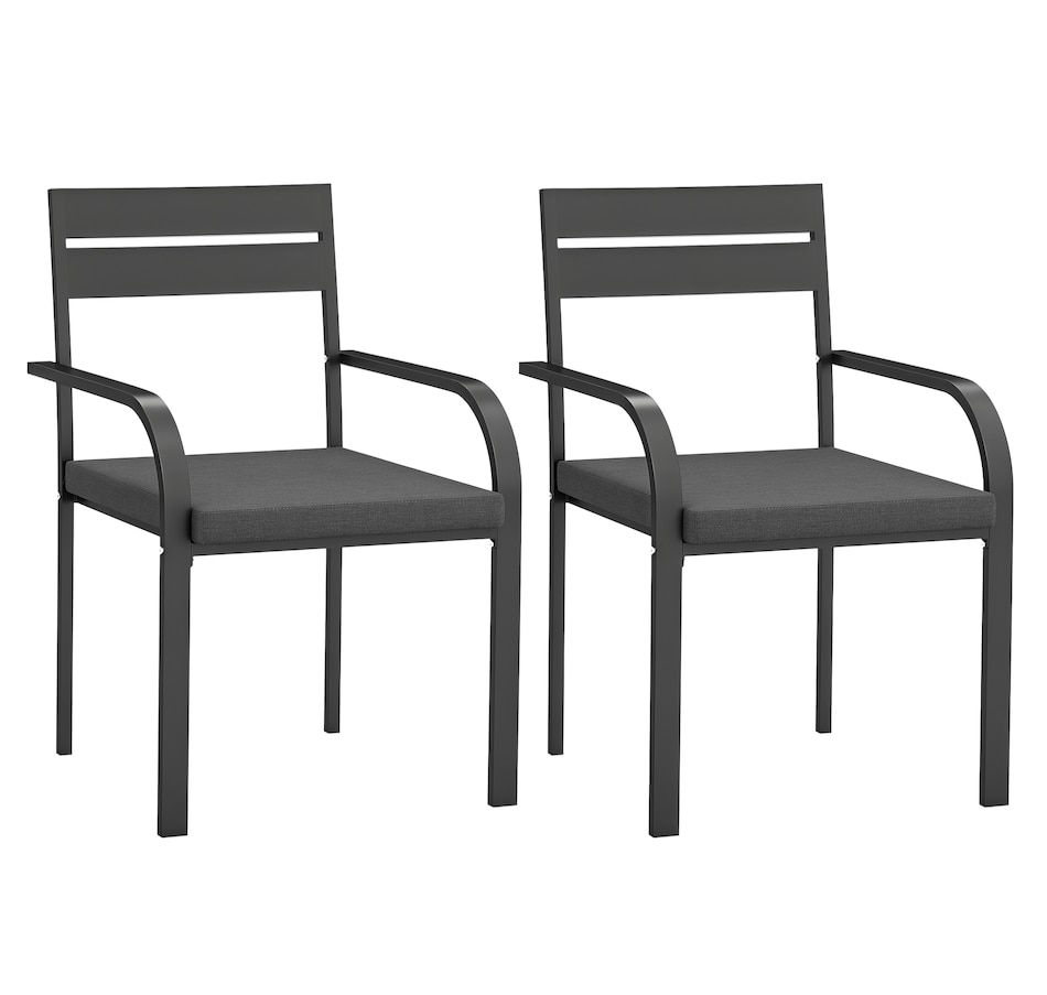 Image 964574.png, Product 964-574 / Price $141.99, Outsunny 2 Pcs Aluminum Outdoor Dining Chairs from Outsunny on TSC.ca's Home & Garden department