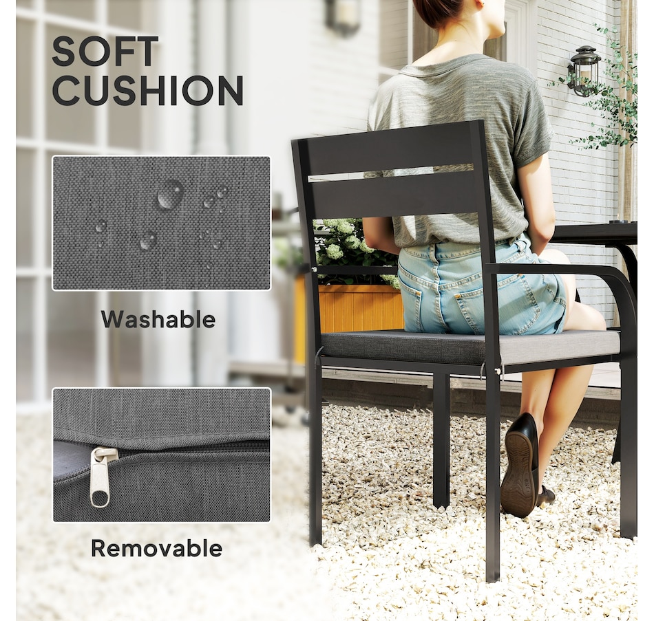 Image 964574_ALTMORE5.jpg, Product 964-574 / Price $141.99, Outsunny 2 Pcs Aluminum Outdoor Dining Chairs from Outsunny on TSC.ca's Home & Garden department