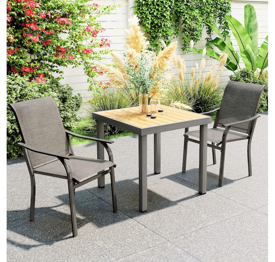 Image 964575_ALTMORE9.jpg, Product 964-575 / Price $109.99, Outsunny Patio Chairs Set of 2 with Armrest and High Backrest, Brown from Outsunny on TSC.ca's Home & Garden department