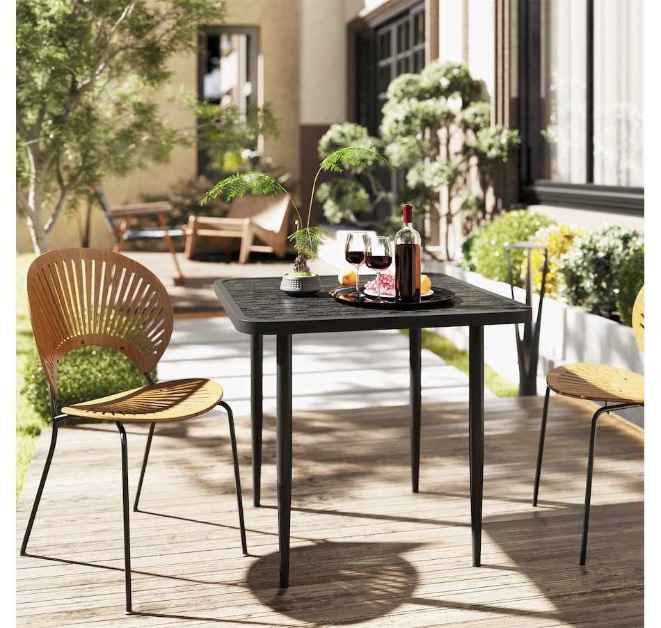 Image 964577_ALTMORE1.jpg, Product 964-577 / Price $103.99, Outsunny 31.5" Patio Dining Table for 4, Metal Square Outdoor Table, Black from Outsunny on TSC.ca's Home & Garden department
