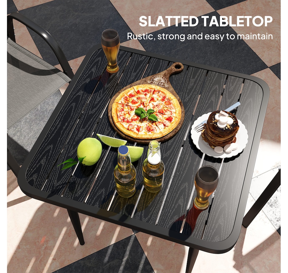 Image 964577_ALTMORE3.jpg, Product 964-577 / Price $103.99, Outsunny 31.5" Patio Dining Table for 4, Metal Square Outdoor Table, Black from Outsunny on TSC.ca's Home & Garden department