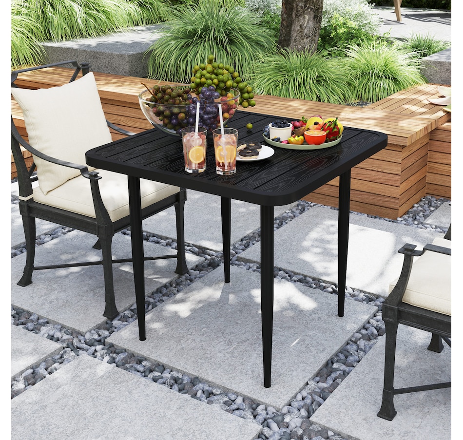 Image 964577_ALTMORE7.jpg, Product 964-577 / Price $103.99, Outsunny 31.5" Patio Dining Table for 4, Metal Square Outdoor Table, Black from Outsunny on TSC.ca's Home & Garden department