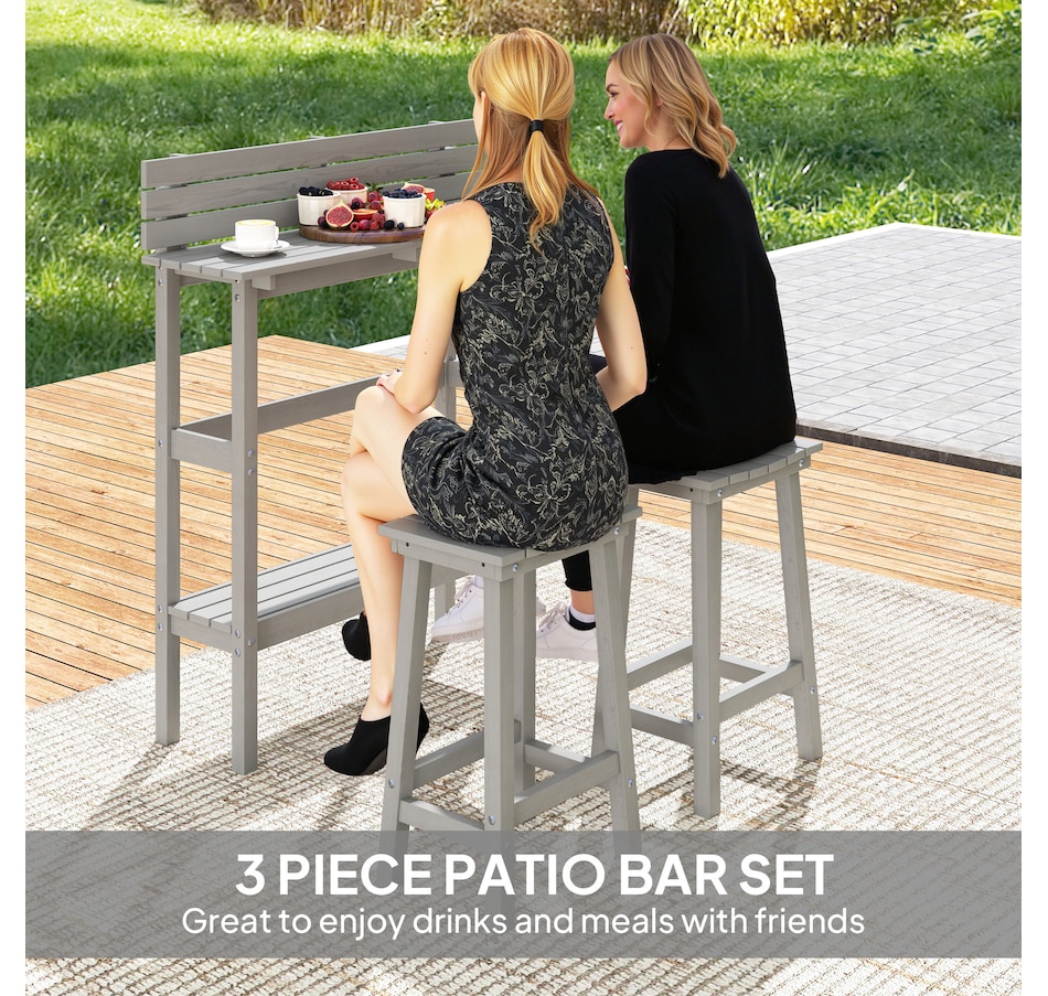 Image 964580_ALTMORE3.jpg, Product 964-580 / Price $312.99, Outsunny 3 Piece Patio Bar Set Outdoor from Outsunny on TSC.ca's Home & Garden department