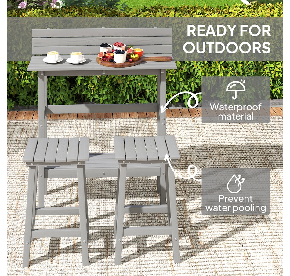 Image 964580_ALTMORE5.jpg, Product 964-580 / Price $312.99, Outsunny 3 Piece Patio Bar Set Outdoor from Outsunny on TSC.ca's Home & Garden department