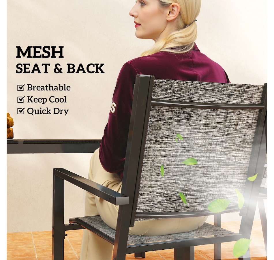 Image 964586_ALTMORE4.jpg, Product 964-586 / Price $449.99, Outsunny 7 Piece Outdoor Dining Set w/ 6 Stackable Chairs & Rectangle Table from Outsunny on TSC.ca's Home & Garden department