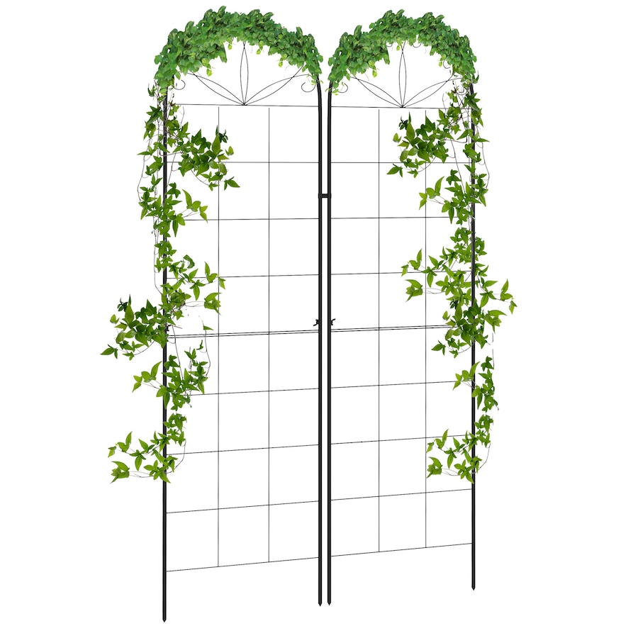 Image 964590.jpg, Product 964-590 / Price $69.99, Outsunny 2 Pcs Garden Trellis for Climbing Plants, Outdoor Metal Trellis from Outsunny on TSC.ca's Home & Garden department