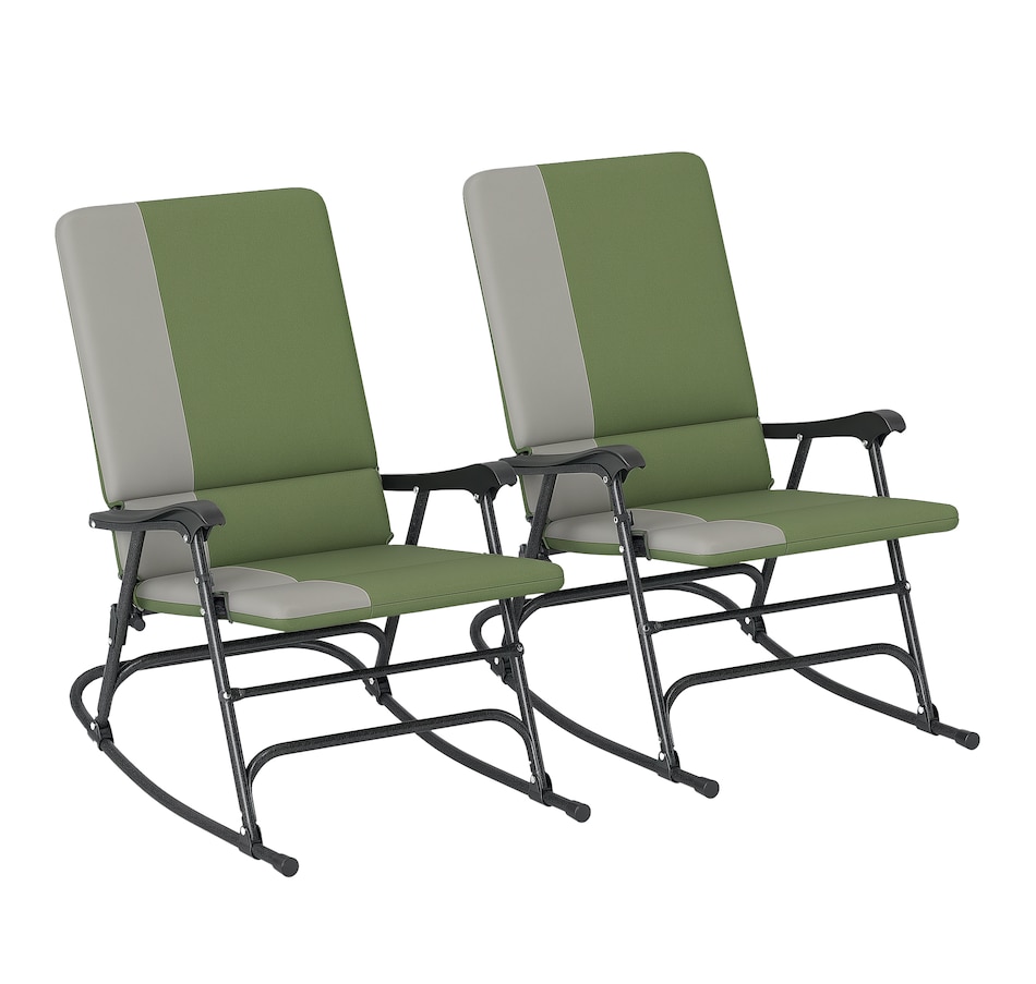 Image 964603.png, Product 964-603 / Price $199.99, Outsunny Folding Outdoor Rocking Chair Set of 2 from Outsunny on TSC.ca's Home & Garden department