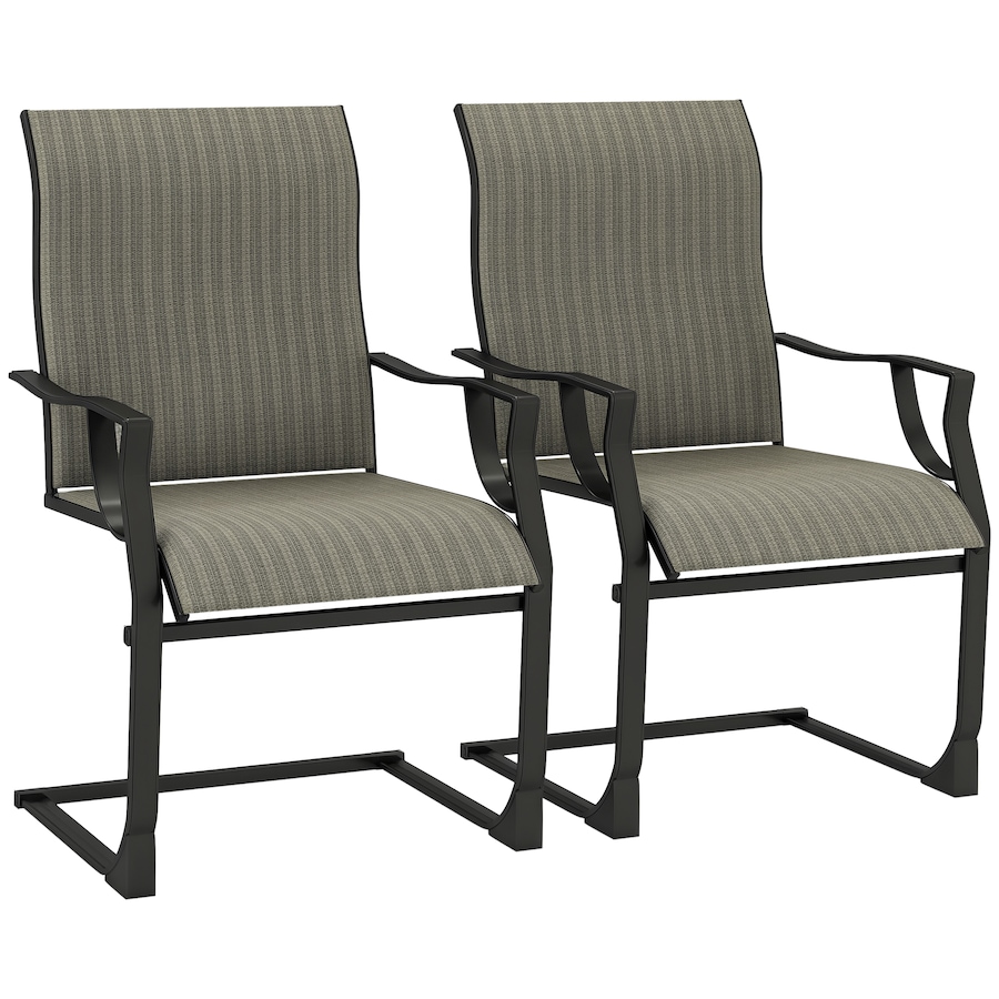 Image 964606.png, Product 964-606 / Price $176.00, Outsunny Patio Chairs Set of 2, C Spring Motion Outdoor Dining Chairs from Outsunny on TSC.ca's Home & Garden department