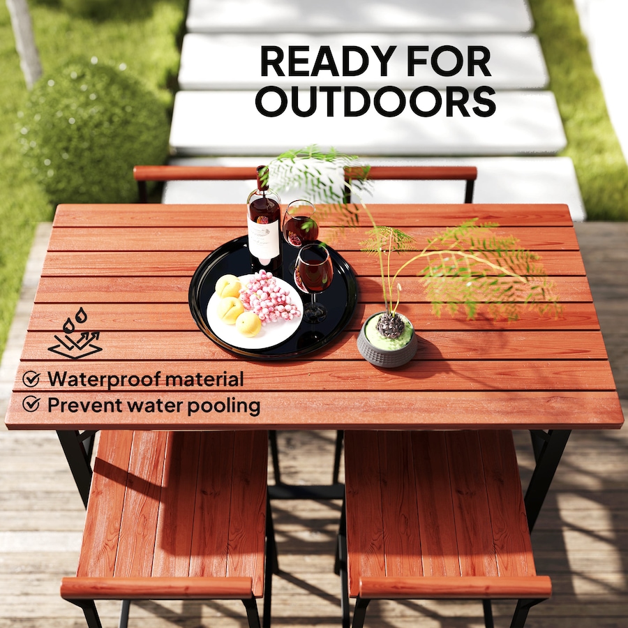 Image 964607_ALTMORE14.jpg, Product 964-607 / Price $285.99, Outsunny 5 Piece Patio Bar Set with 47" Bar Height Table and 4 Bar Stools from Outsunny on TSC.ca's Home & Garden department